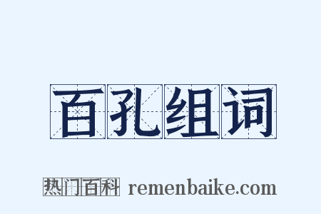 百孔组词是什么意思的图片